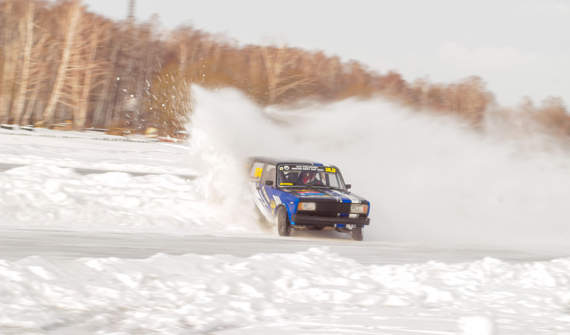 Mazda familia зимний дрифт занос