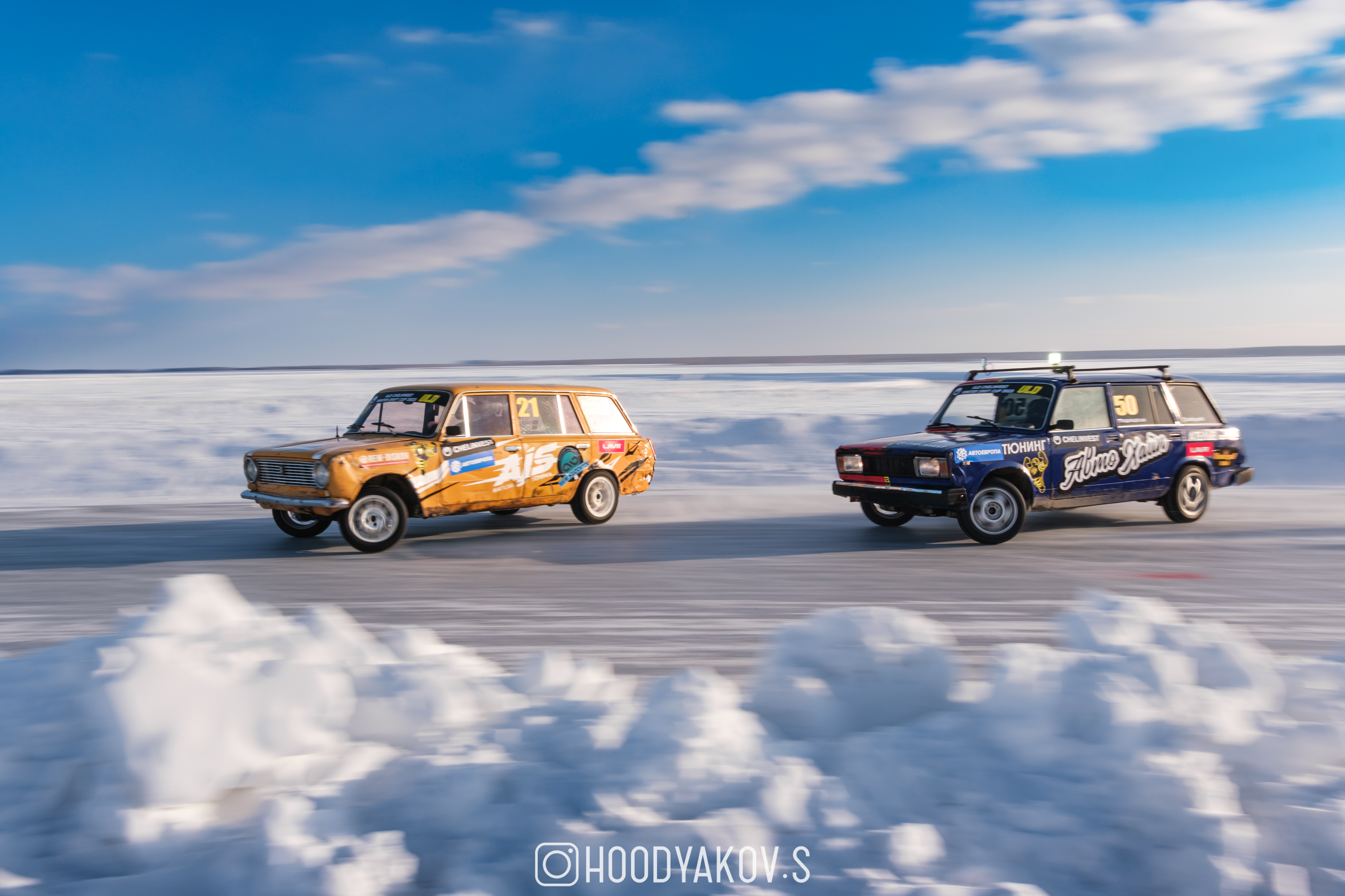 Range Rover Sport зимний дрифт