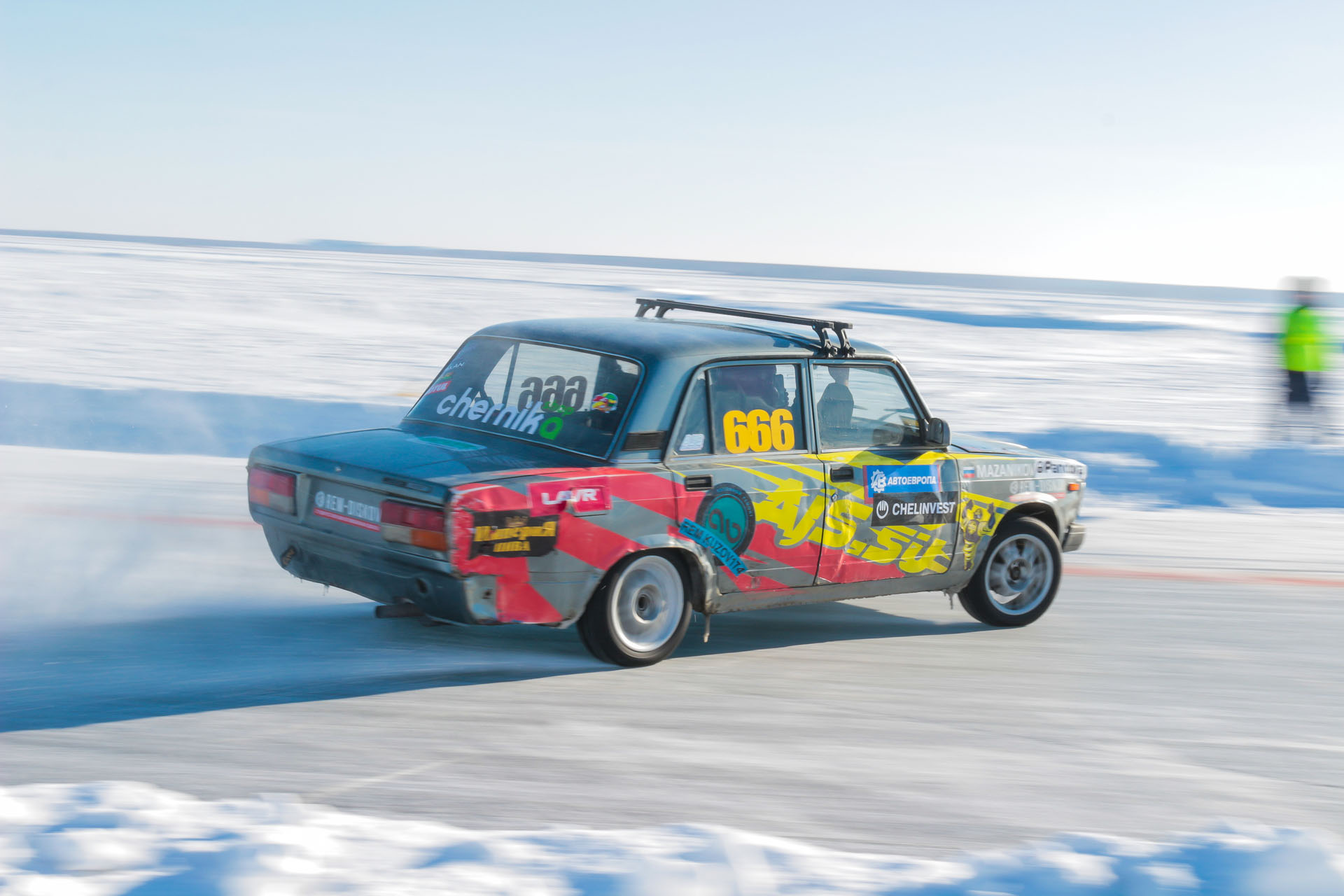 Mitsubishi MIEV зимний дрифт
