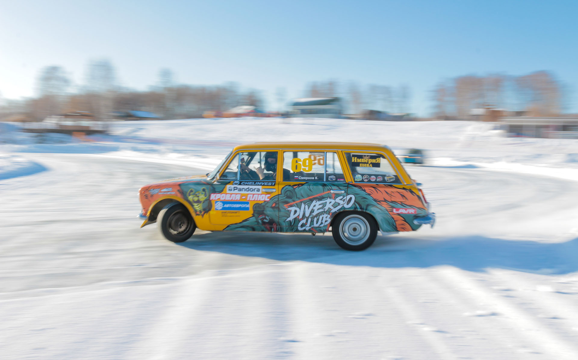 Mitsubishi MIEV зимний дрифт